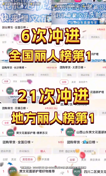 樊文花荣膺“抖音丽人新势力品牌”！